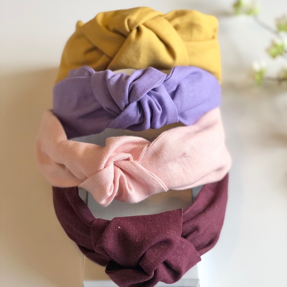 Yobys' Amber Linen Knot Headband - Picture 6 of 6